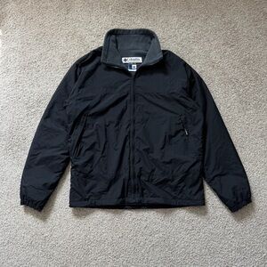 Columbia Core Interchange LT Black Fleece Lined Jacket Mens Large Tall
